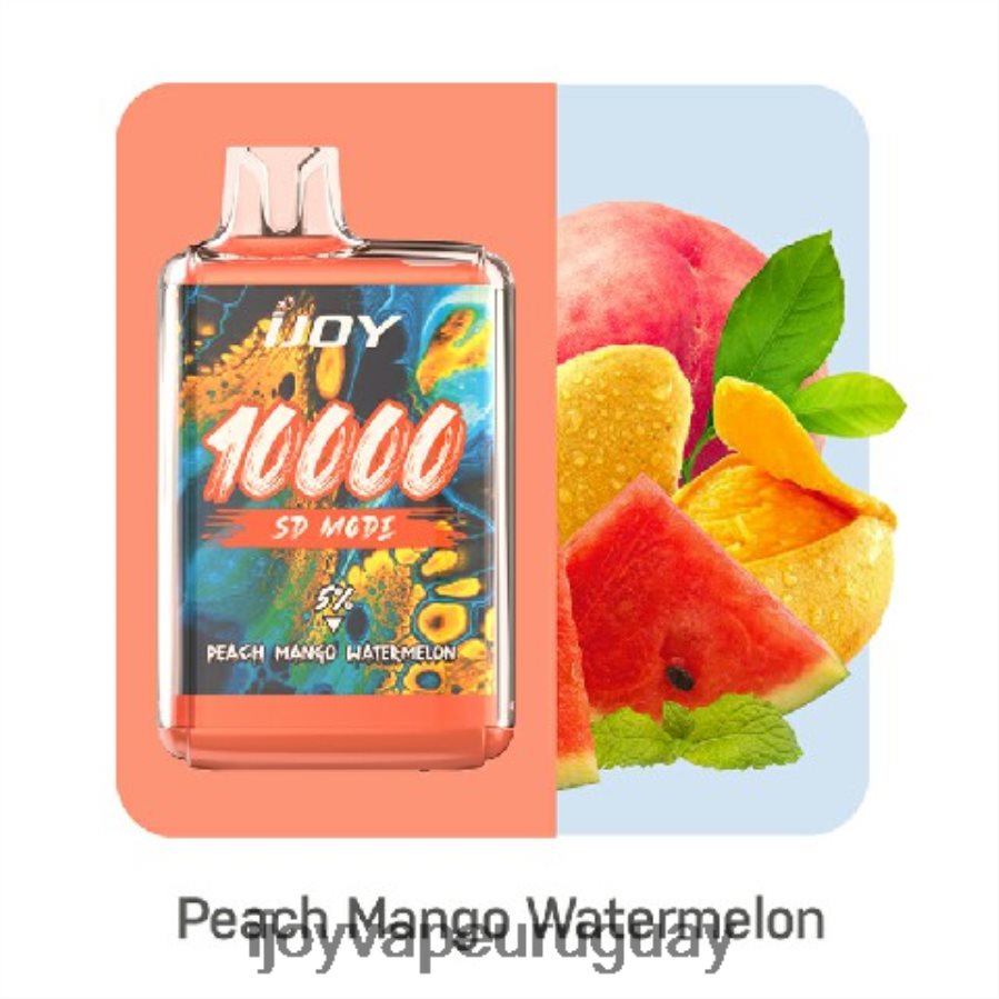 iJOY Disposable Vape Flavors - iJOY Bar SD10000 desechable N20LL169 sandia mango durazno