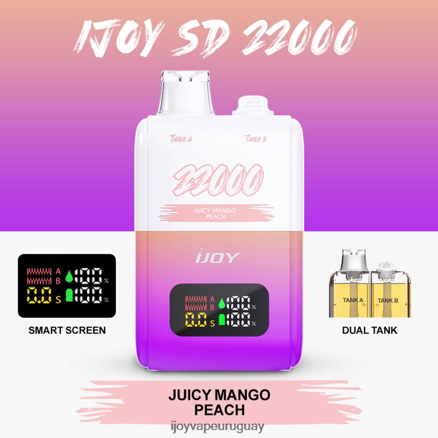 iJOY Vape Flavors - iJOY SD 22000 desechable N20LL156 melocotón de mango jugoso